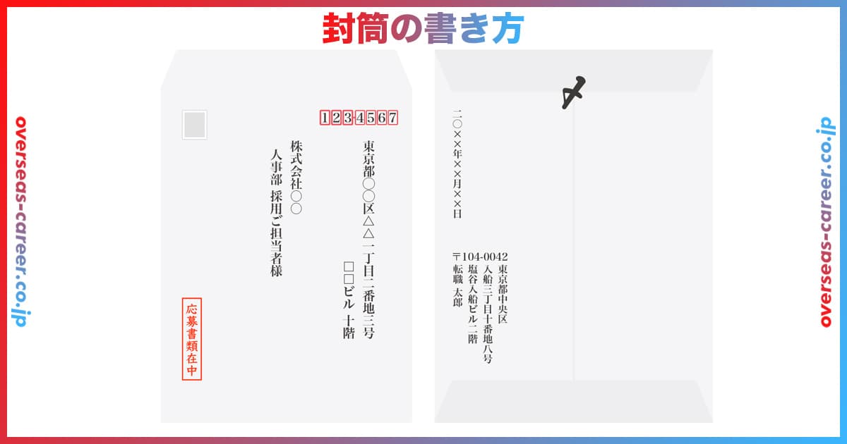 封筒の書き方